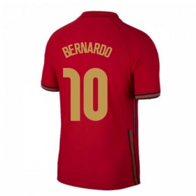 Camisolas de futebol Portugal Bernardo Silva 10 Equipamento Principal Euro 2020 Manga Curta
